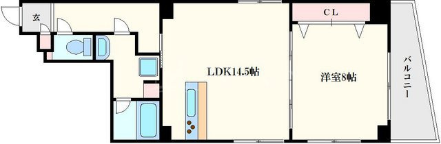 ゼウス内久宝寺の間取り