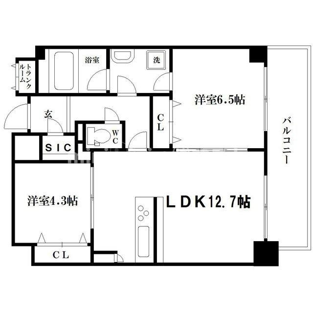 KDX堺筋本町レジデンスの間取り