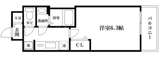 プレサンス森ノ宮　theゲートの間取り