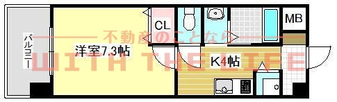 クオリアけやき通り【キャッシュバック対象物件】の間取り|居間です