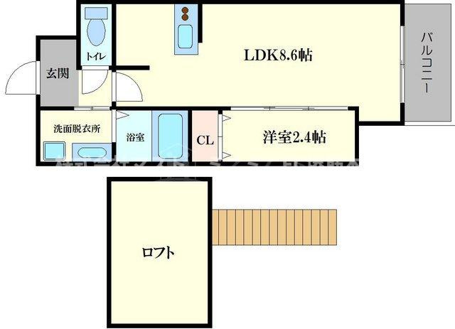 ONLYONE天六の間取り
