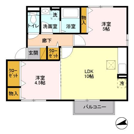 レクエルド大久保の間取り