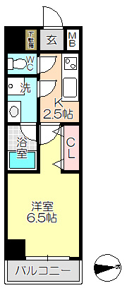 【間取り】 | ブランTAT尼崎七松町Ⅰ
