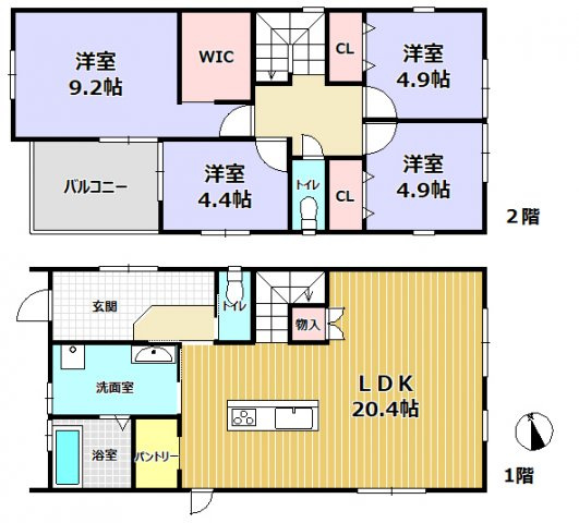 神戸市北区鹿の子台南町４丁目４号地　新築戸建