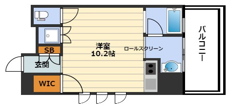 エス・キュート西天満の間取り
