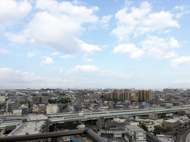 クリオ川崎大師東壱番館　(川崎区大師河原2丁目）の展望|最上階南向き角部屋・陽当たり・眺望・通風良好　