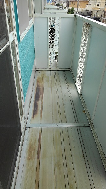 コーポ幸Aのバルコニー