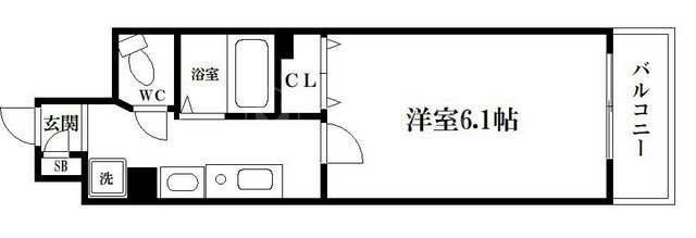 ドエル心斎橋の間取り