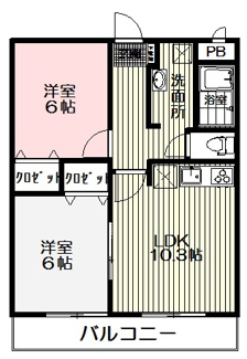 【間取り】 | ディアコートつくば | ペット飼育を考えた使用　各部屋換気扇付き　

