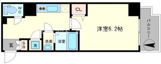 フォーチュン心斎橋イーストの間取り