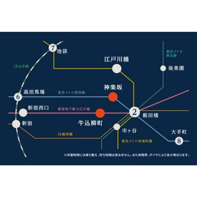 【地図】 | プラウドフラット神楽坂Ⅲ