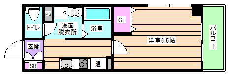 【間取り】 | みおつくし西梅田Ⅲ