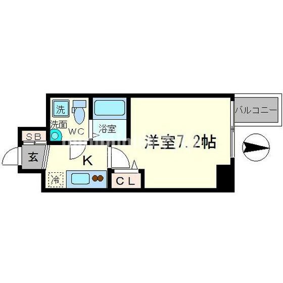 セレニテ上町台の間取り