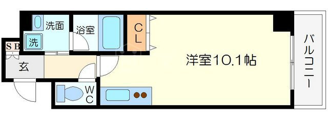 アビテ北御堂の間取り