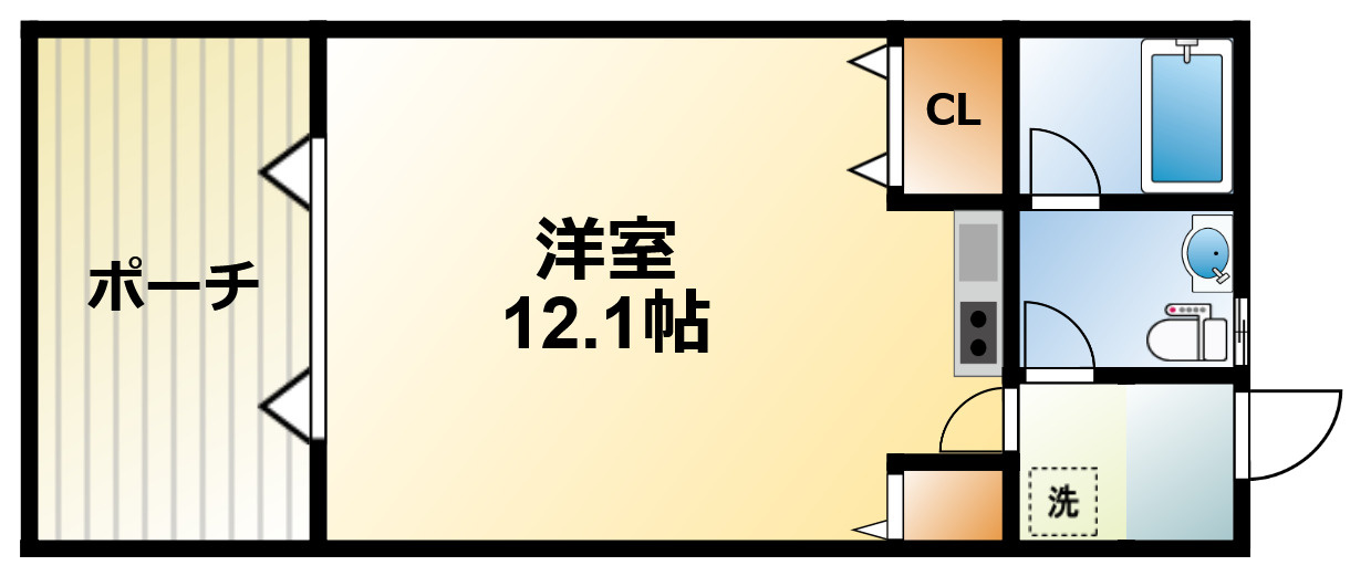 PARASOL　APARTMENT　A棟の間取り