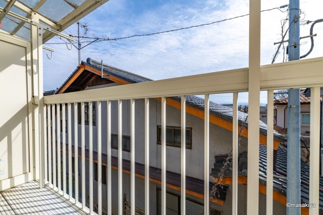 あっぷるハウス三輪のバルコニー|バルコニー