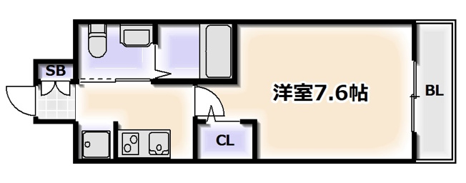 【間取り】 | エステムコート難波サウスプレイスVエレージュ
