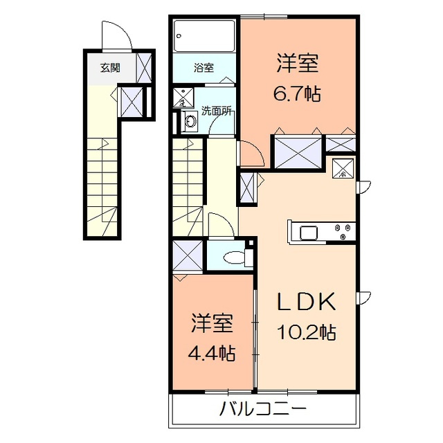 カサ・ビオラの間取り