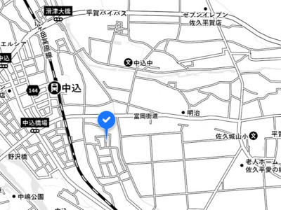 【地図】 | 佐久市平賀新町中古住宅