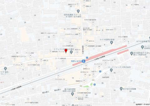 世田谷区祖師谷３丁目の店舗一部の地図