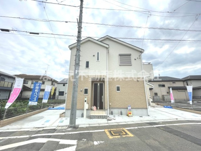 【前面道路含む現地写真】 | 仲介手数料無料　府中市緑町２丁目新築戸建て３棟　２号棟