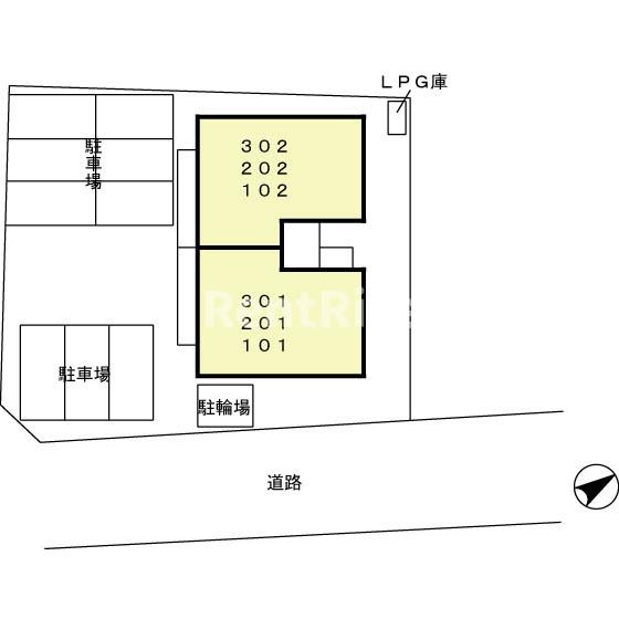 ジャルディーノの区画図