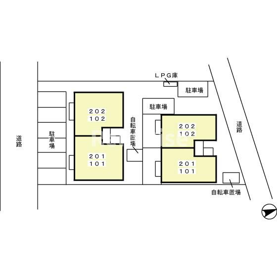 グランモア 神戸 Ｂの区画図