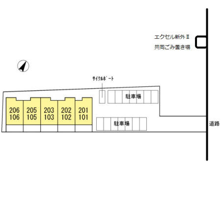 エクセル新外Ⅰの区画図