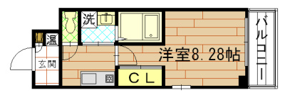 FIRST COURT五条新町（ファーストコート五条新町）の間取り