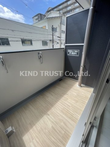 ミラージュパレス新梅田RIOのバルコニー|広々としたバルコニーです