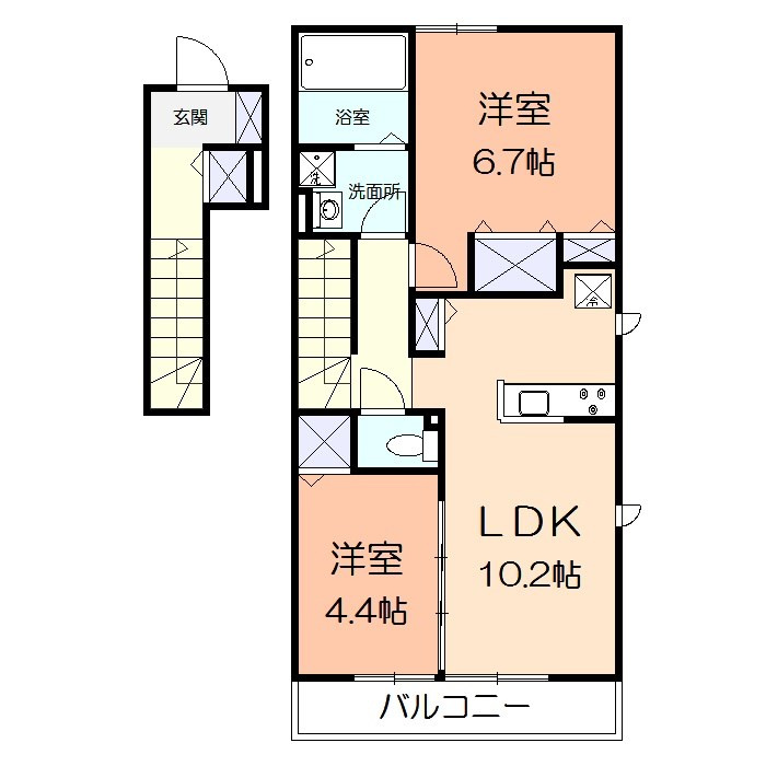 カサ・ビオラの間取り