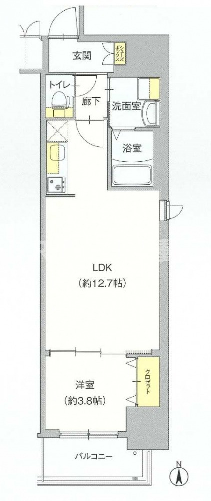 ラクラス堺筋本町　BRAVI不動産の間取り|【ラクラス堺筋本町】間取り