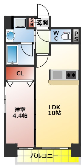 ＰＲＥＳＴＡＮＣＥ香里の間取り|１ＬＤＫの間取り