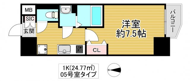 LUMINOUS鶴見の間取り