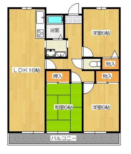【間取り】 | 大産春日マンション