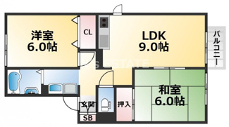 【間取り】 | ヒルズ大谷Ⅱ