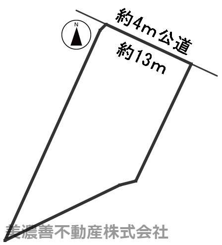 ５７４２２　揖斐郡池田町六之井土地の区画図