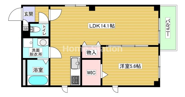 【間取り】 | ラシーネヴァリエ福島