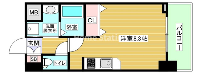 【間取り】 | エスリード弁天町南