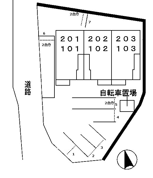 マジュネスの区画図