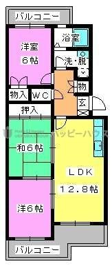 【間取り】 | ベレーザ旭ヶ丘