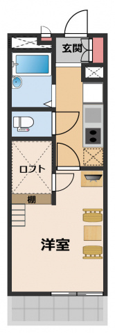 【間取り】 | レオパレスミダスコート古曽部