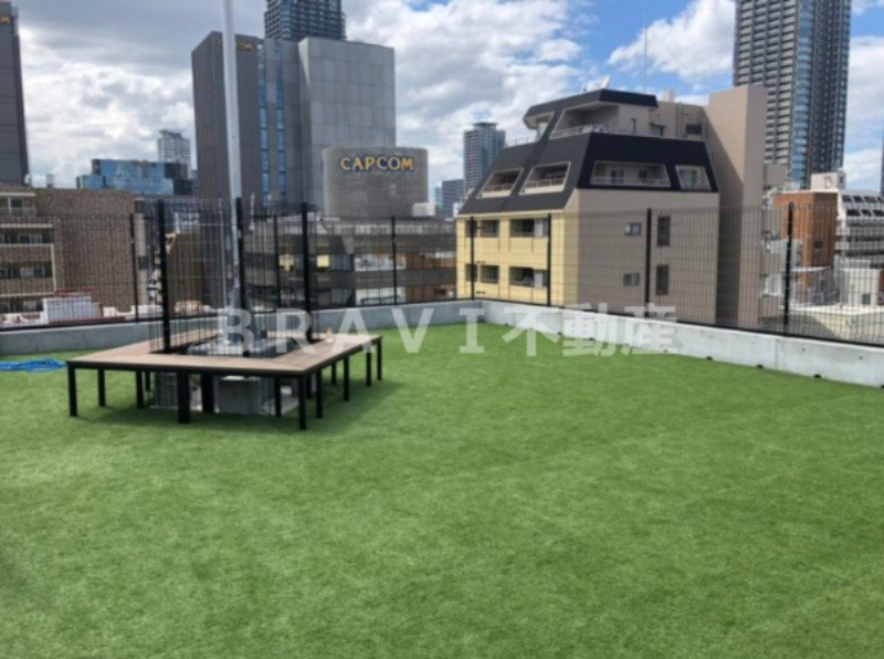 Uresidence Temmabashi　BRAVI不動産のその他共用部分|【T’s SQUARE Kitahama】屋上ドッグランスペース