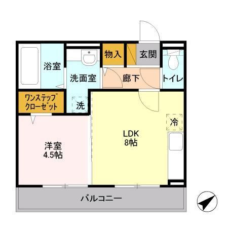 グラシューズ市川の間取り