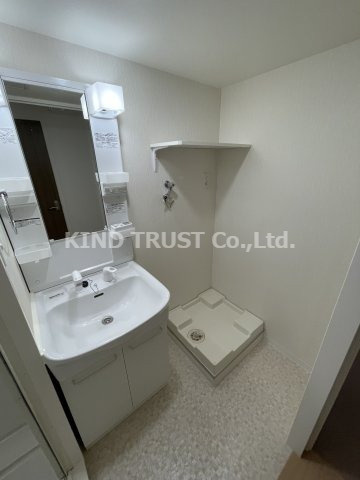 エルヴェ東天満の洗面所|コンパクトで使いやすい洗面所