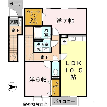 セジュール岡崎の間取り