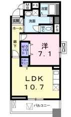 【間取り】 | グランブルⅢ