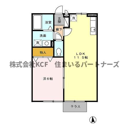 アンプルールA棟の間取り