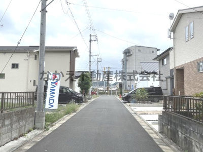 【前面道路含む現地写真】 | 仲介手数料無料　日野市旭が丘1丁目新築戸建て（4号地）