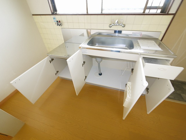 古川マンションのキッチン|きれいなキッチンです